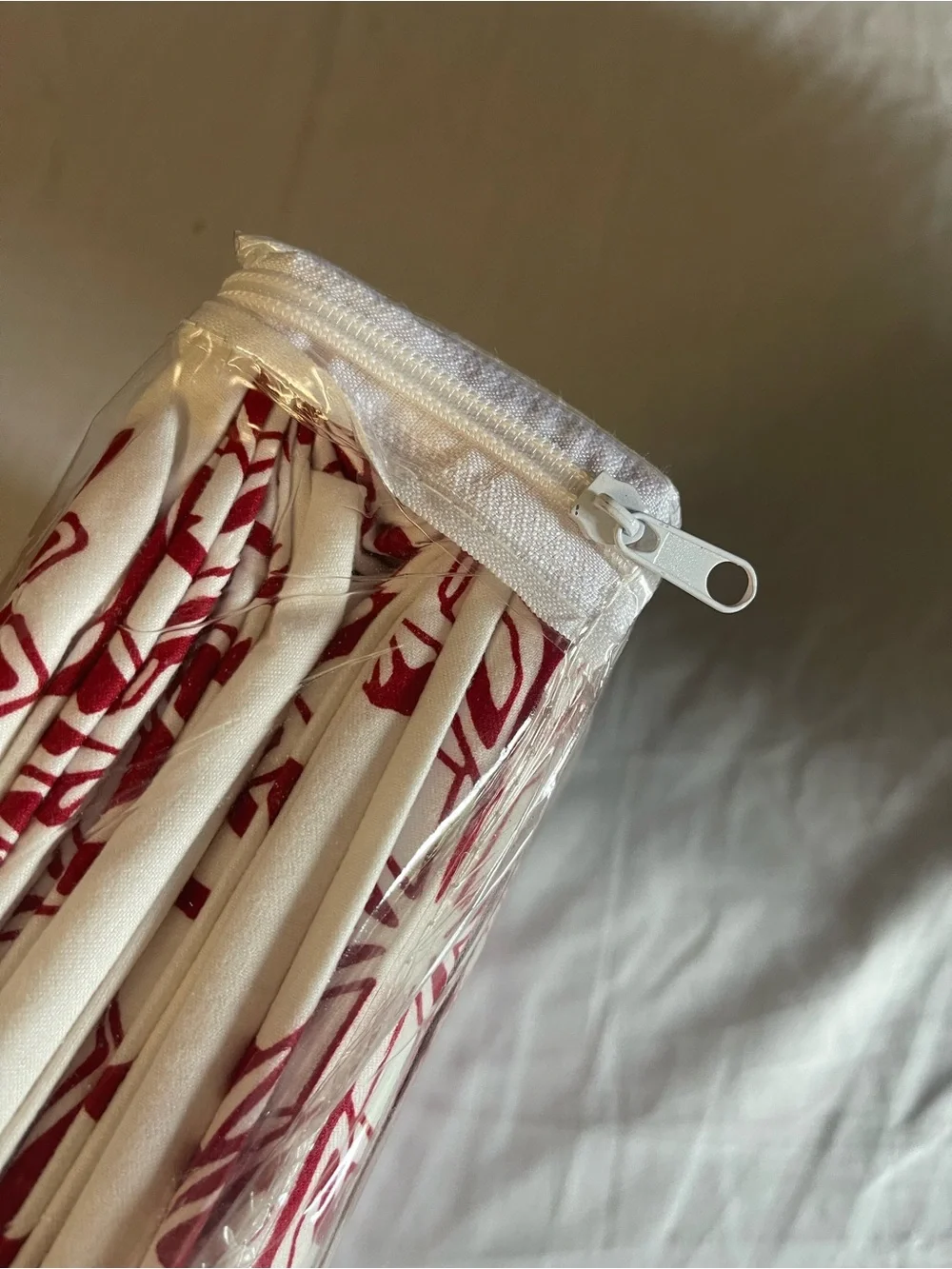 Red Snowflake Flannel Sheet Set - Twin